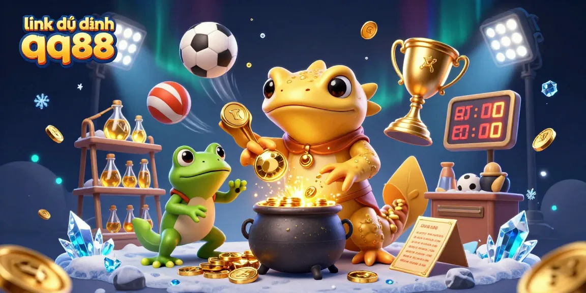 Engage with link dự phòng qq88 while witnessing an enchanting alchemist scene brimming with gaming elements.