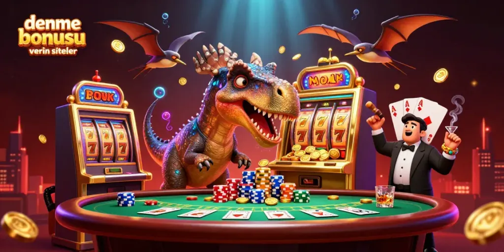 Experience thrilling jackpots at deneme bonusu veren siteler with dynamic casino elements and engaging characters.