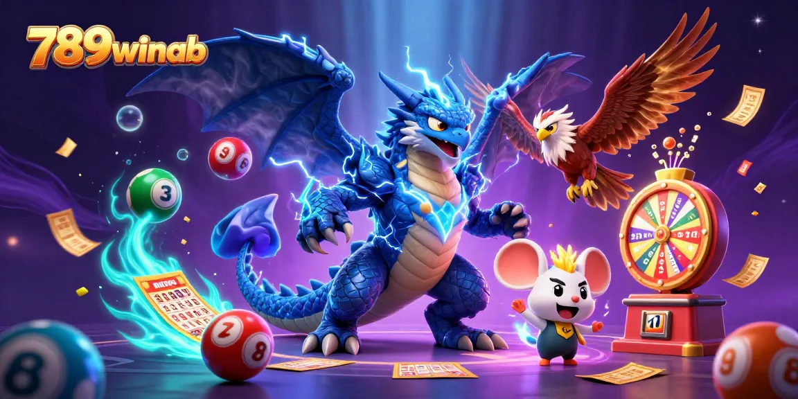 Experience the thrill of winning at 789winab with vibrant casino elements and dynamic characters in action.