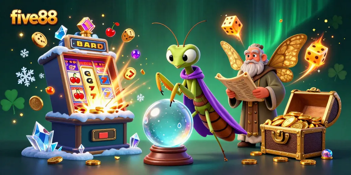 Experience winning moments with five88 in a vibrant, magical casino scene filled with fortune.