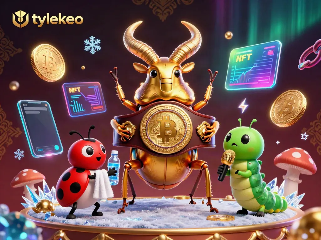 Engage in strategic betting with tylekeo, a vibrant 3D scene featuring unique characters and crypto elements.