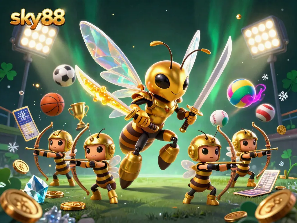 Experience thrilling gameplay at sky88 with immersive casino elements and vibrant 3D characters.